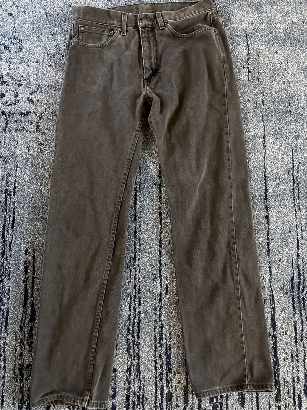Levi's 505 Slim Straight Men's Jeans in Charcoal Black
